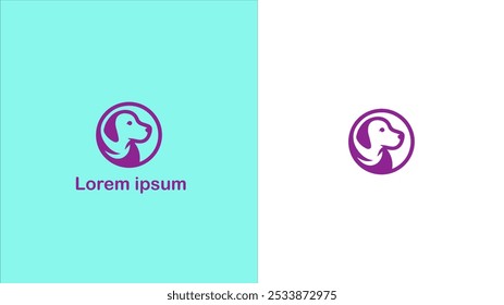 Pet Companion animal Domestic animal Furry friend unique logo design illustration