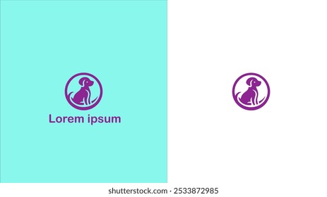 Pet Companion animal Domestic animal Furry friend unique logo design illustration