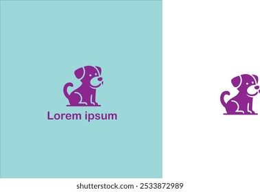 Pet Companion animal Domestic animal Furry friend unique logo design illustration