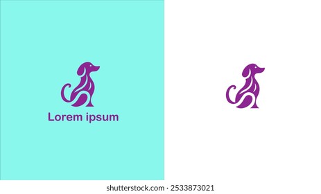 Pet Companion animal Domestic animal Furry friend unique logo design illustration