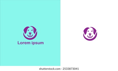 Pet Companion animal Domestic animal Furry friend unique logo design illustration