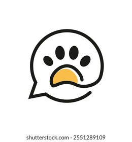 pet consult logo design template illustration vector