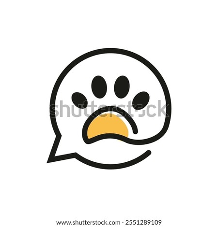 pet consult logo design template illustration vector