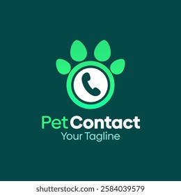 Pet Contact Logo Design Template. Good for Business, Agency, Community and Organization