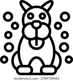 Pet Dander Vector Design Icon Style