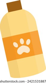 pet day shampoo flat icon