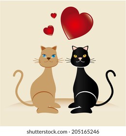 Pet design over beige background, vector illustration
