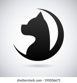 Pet design over gray background, vector illustration