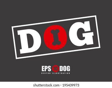 Pet design over gray background, vector illustration