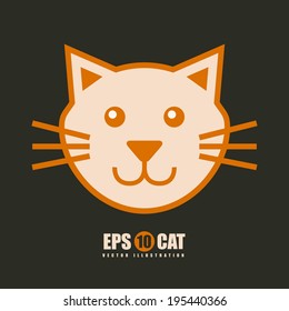 Pet design over gray background, vector illustration