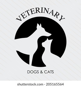 Pet design over gray background, vector illustration