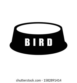 Pet dish with glyph icon vector illustration logo template for many purpose.