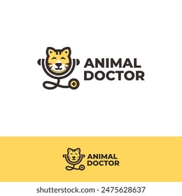 pet doctor logo vector suitable for veterinary