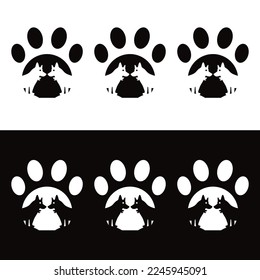 Pet dog animal logo design . icon logo 