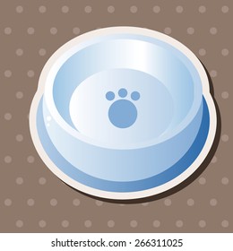 Pet dog bowl theme element vector,eps10