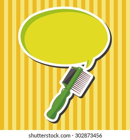 Pet dog brush theme element vector,eps10
