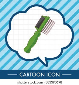 Pet dog brush theme element vector,eps10