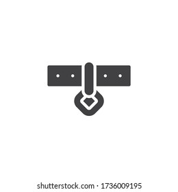 Pet dog collar vector icon. filled flat sign for mobile concept and web design. Dog-collar glyph icon. Symbol, logo illustration. Vector graphics