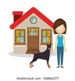 pet dog design, vector illustration eps10 graphic 