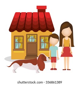 pet dog design, vector illustration eps10 graphic 