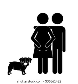 pet dog design, vector illustration eps10 graphic 