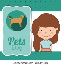 pet dog design, vector illustration eps10 graphic 
