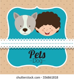 pet dog design, vector illustration eps10 graphic 