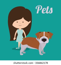 pet dog design, vector illustration eps10 graphic 