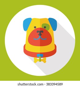 pet dog flat icon