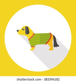 pet dog flat icon