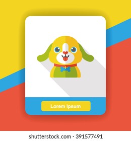 pet dog flat icon