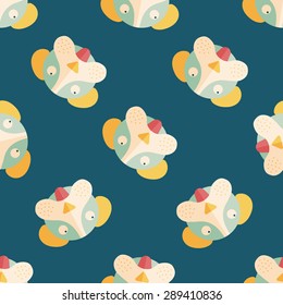 Pet dog flat icon, eps10 seamless pattern background