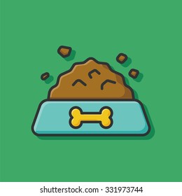 pet dog food icon