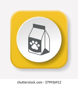 pet dog food icon