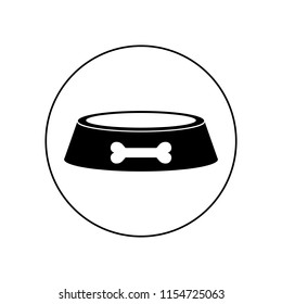 pet dog food icon, logo