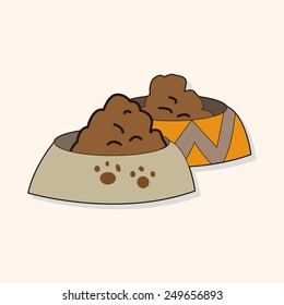 Pet dog food theme element vector,eps10