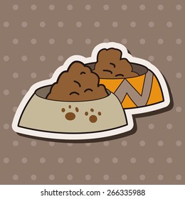 Pet dog food theme element vector,eps10