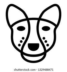 Pet dog icon, illustration icon dog. Symbol, logo illustration - Vector