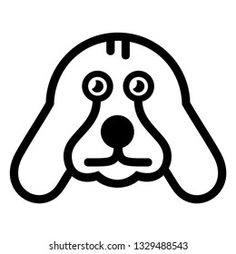 Pet dog icon, illustration icon dog. Symbol, logo illustration - Vector