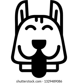 Pet dog icon, illustration icon dog. Symbol, logo illustration - Vector