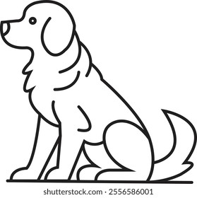 
Pet dog icon symbol template for graphic and web design collection logo vector illustration.
