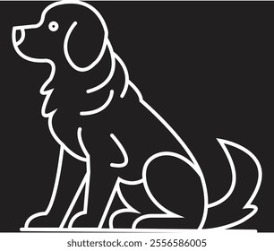 
Pet dog icon symbol template for graphic and web design collection logo vector illustration.
