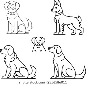 
Pet dog icon symbol template for graphic and web design collection logo vector illustration.
