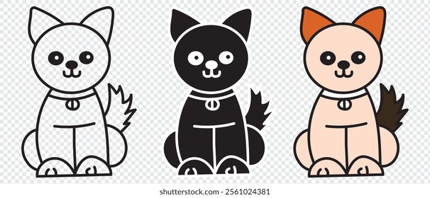 Pet dog icon symbol template for graphic and web design collection logo vector illustration