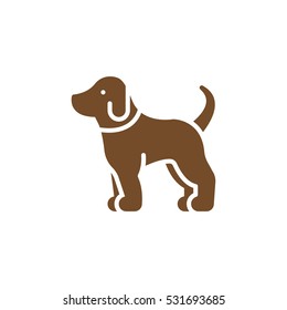 Pet dog icon vector, filled flat sign, solid colorful pictogram isolated on white. Symbol, logo illustration