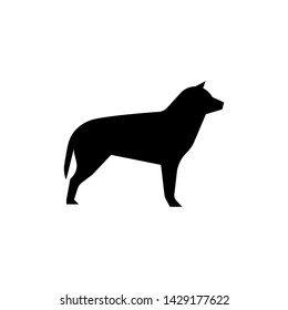 Pet dog icon, vector sign, pictogram isolated on white. Symbol, logo illustration