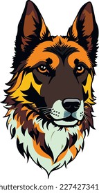 Pet dog illustration vector art