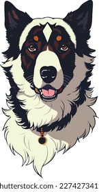 Pet dog illustration vector art