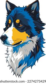 Pet dog illustration vector art