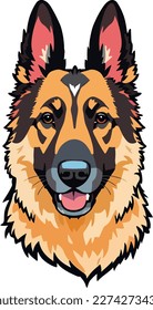 Pet dog illustration vector art